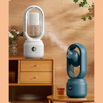 Portable Bladeless Fan With Humidifier And Night Light