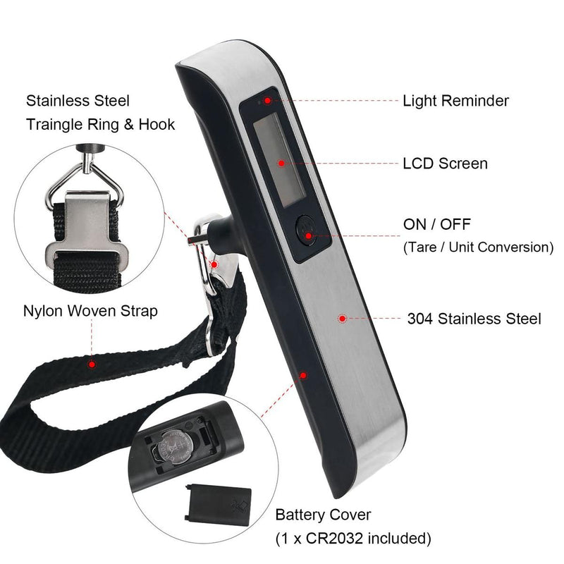 Portable Digital Luggage Scale 50 Kg/110 Lb - Buy 1 Get 1 Free