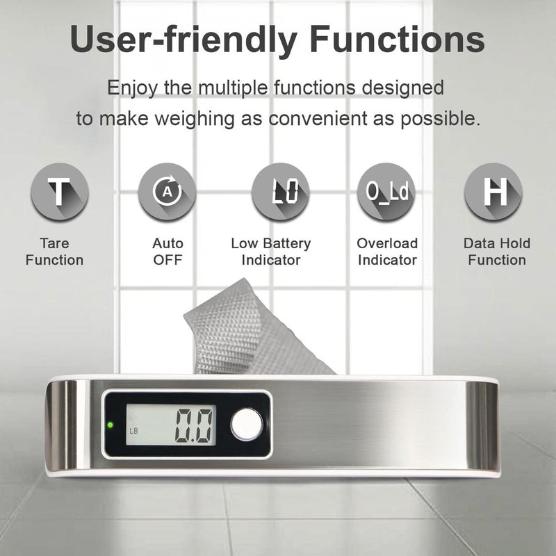 Portable Digital Luggage Scale 50 Kg/110 Lb - Buy 1 Get 1 Free