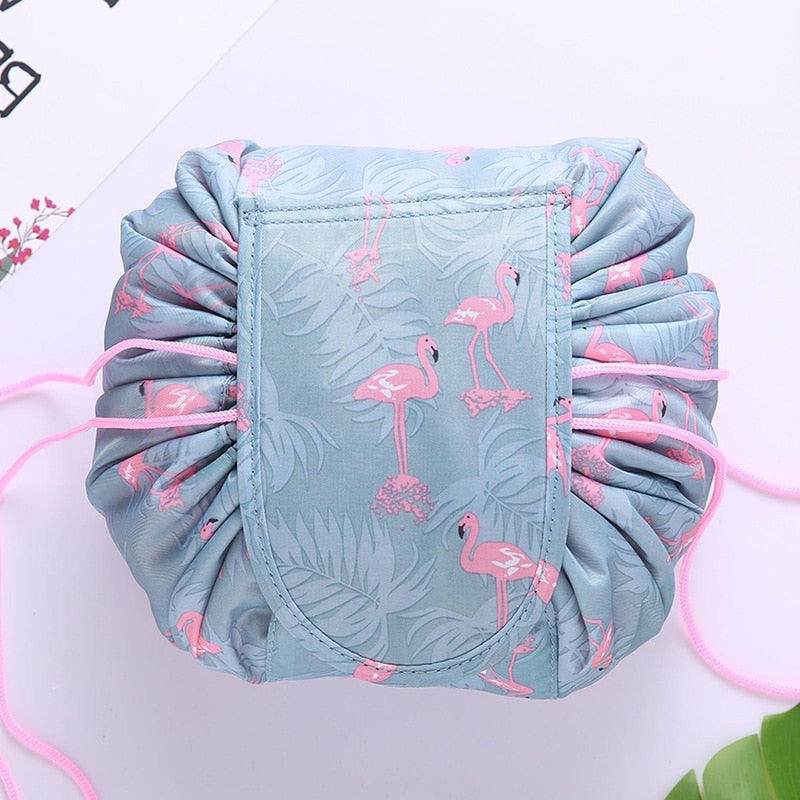 Portable Drawstring Cosmetic And Toiletry Bag - 2 For 1 Travel Organiser