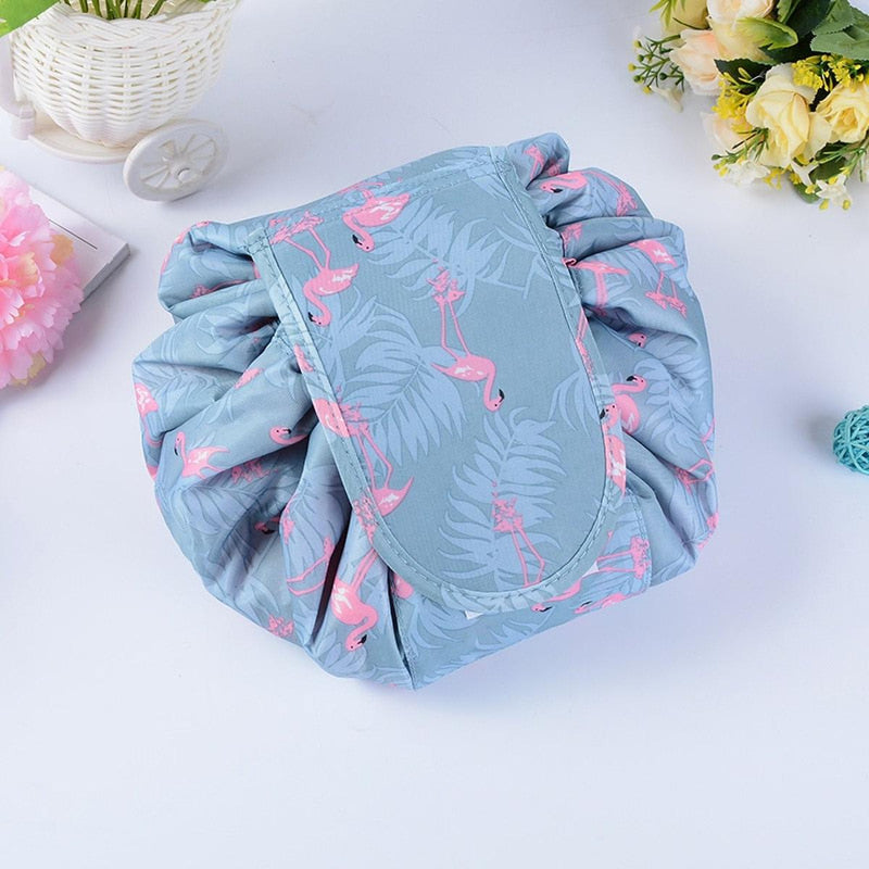 Portable Drawstring Cosmetic And Toiletry Bag - 2 For 1 Travel Organiser