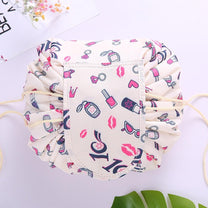 Portable Drawstring Cosmetic And Toiletry Bag - 2 For 1 Travel Organiser