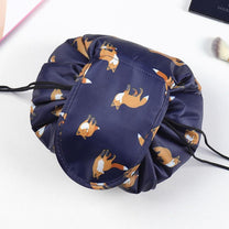 Portable Drawstring Cosmetic And Toiletry Bag - 2 For 1 Travel Organiser