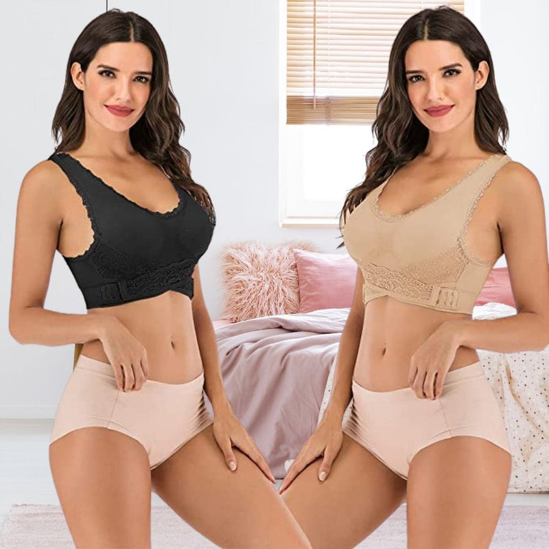 Posture-Enhancing Lace Bra With Natural Push-Up Effect