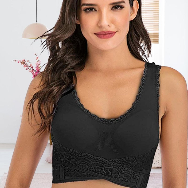 Posture-Enhancing Lace Bra With Natural Push-Up Effect