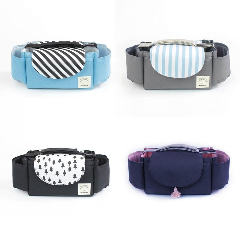 Practical Waterproof Stroller Bag With Adjustable Organiser Compartments