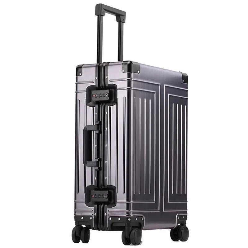 Premium Aluminium Hard Shell Suitcase With 360° Spinner Wheels