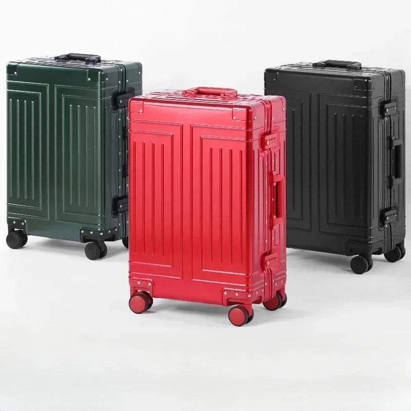 Premium Aluminium Hard Shell Suitcase With 360° Spinner Wheels