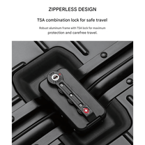 Premium Aluminium Travel Suitcase With TSA Locks And 360° Spinner Wheels