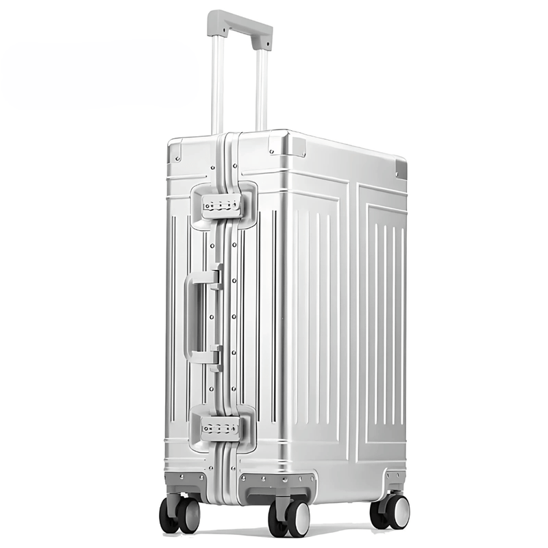 Premium Aluminium Travel Suitcase With TSA Locks And 360° Spinner Wheels
