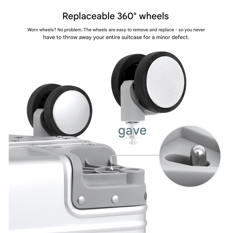 Premium Aluminium Travel Suitcase With TSA Locks And 360° Spinner Wheels