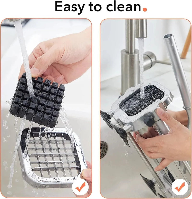 Premium French Fry Cutter – Stainless Steel with Interchangeable Blades