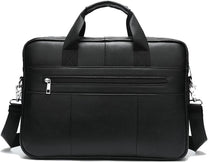 Premium Leather 15” Business Briefcase With Organiser Pockets