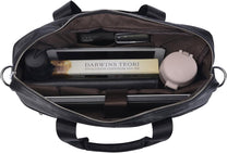 Premium Leather 15” Business Briefcase With Organiser Pockets