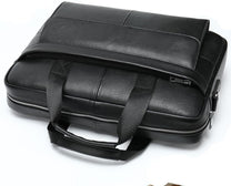 Premium Leather 15” Business Briefcase With Organiser Pockets