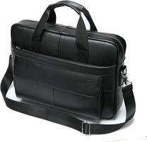Premium Leather 15” Business Briefcase With Organiser Pockets
