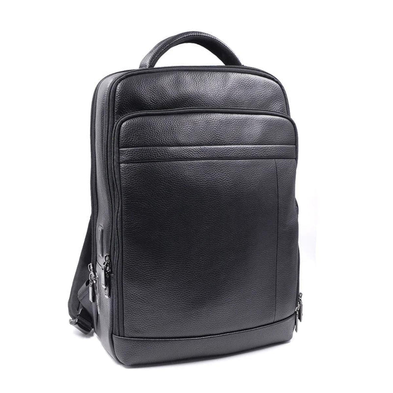 Premium Leather Backpack With Biometric Fingerprint Lock