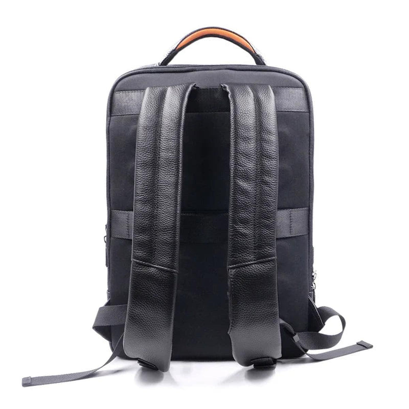 Premium Leather Backpack With Biometric Fingerprint Lock