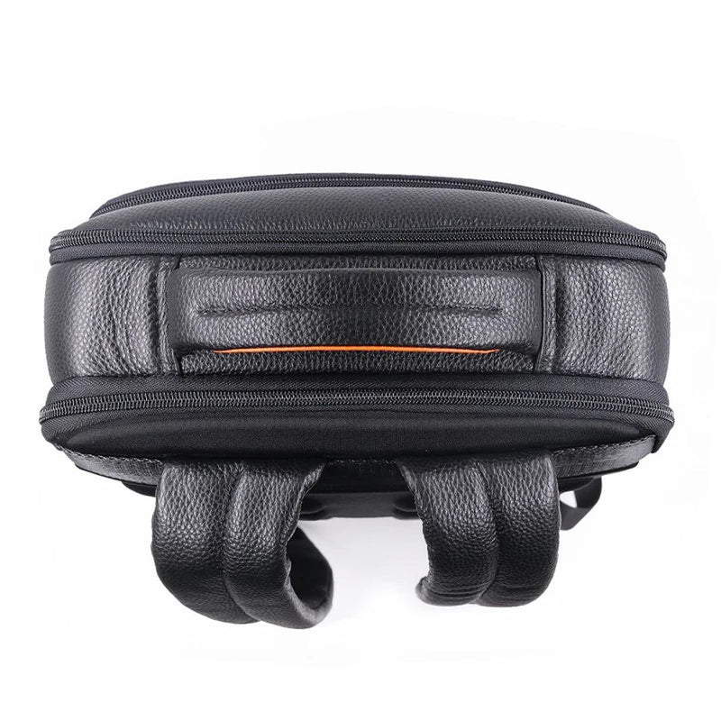 Premium Leather Backpack With Biometric Fingerprint Lock