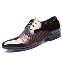 Premium Men&#39;s Lace-Up Shoes in PU Leather