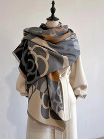 Printed Reversible Cashmere Scarf