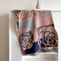 Printed Reversible Cashmere Scarf