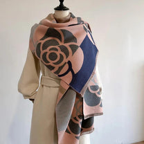 Printed Reversible Cashmere Scarf
