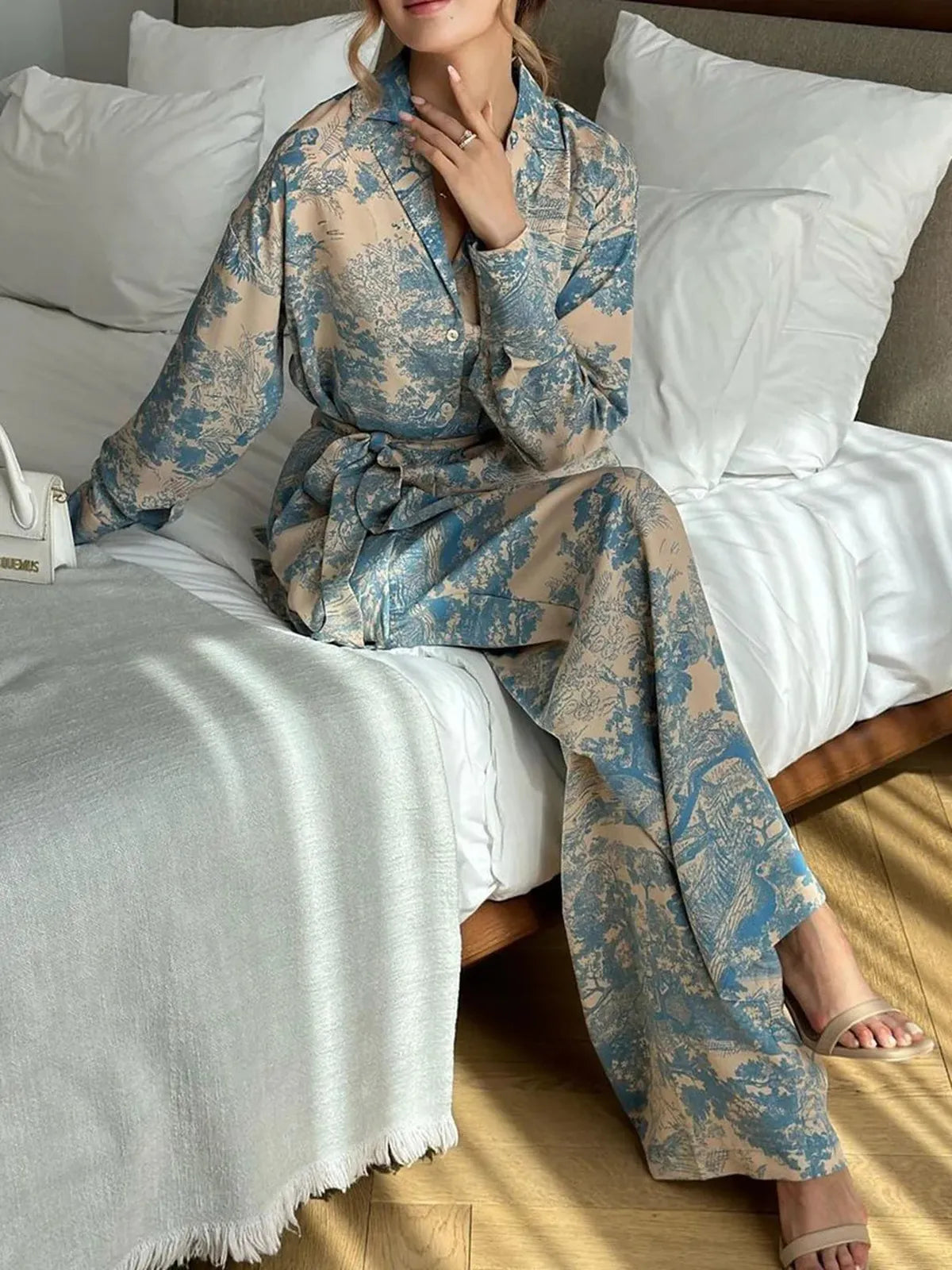 Printed Tie Up Co-Ord set