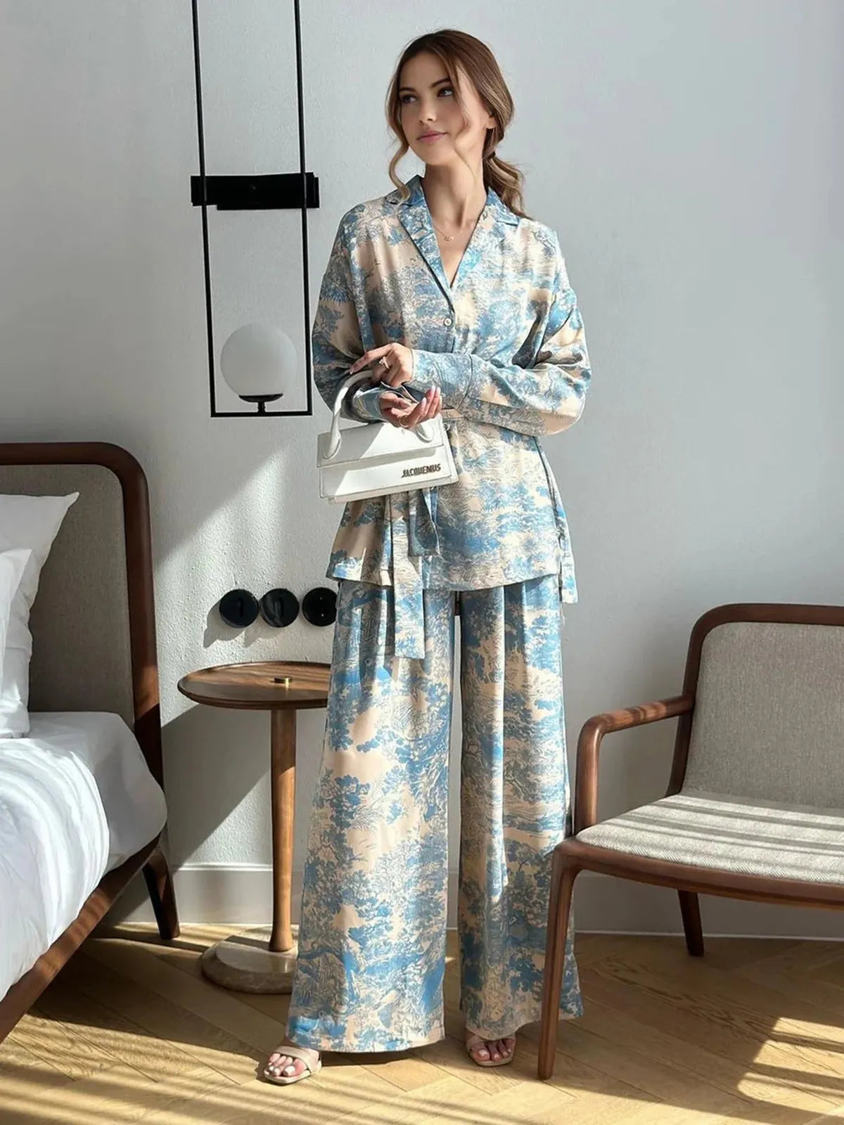 Printed Tie Up Co-Ord set