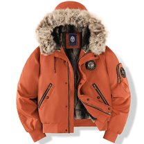 Quilted Bomber Jacket With Faux Fur Hood