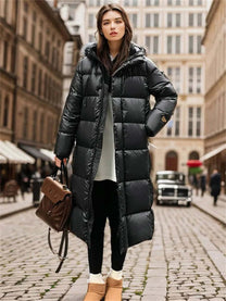 Quilted Oversized Hooded Puffer Jacket