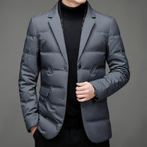 Quilted Water-Resistant Tailored Blazer For Men