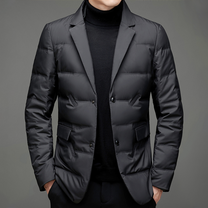 Quilted Water-Resistant Tailored Blazer For Men