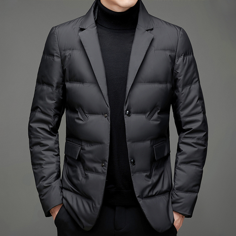 Quilted Water-Resistant Tailored Blazer For Men