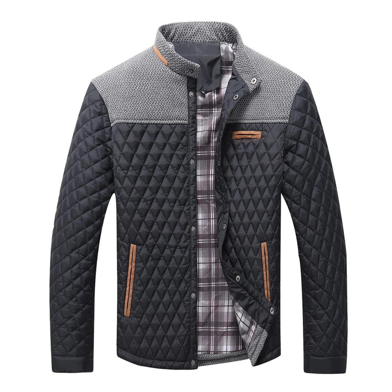 Quilted Windbreaker Jacket For Men