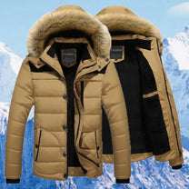 Quilted Winter Coat With Fur Trim