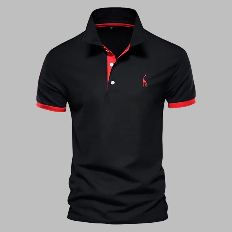 Refined Men&#39;s Polo Shirt With Structured Collar And Tailored Fit