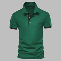 Refined Men&#39;s Polo Shirt With Structured Collar And Tailored Fit
