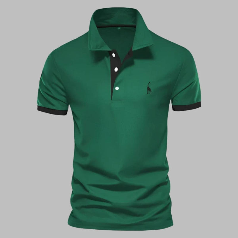 Refined Men&#39;s Polo Shirt With Structured Collar And Tailored Fit