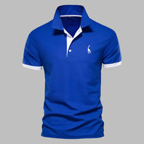 Refined Men&#39;s Polo Shirt With Structured Collar And Tailored Fit
