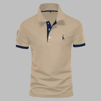 Refined Men&#39;s Polo Shirt With Structured Collar And Tailored Fit