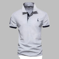 Refined Men&#39;s Polo Shirt With Structured Collar And Tailored Fit