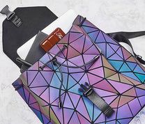 Reflective Colour Changing Geometric Backpack For Women