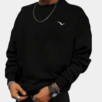 Relaxed Fit Cotton Crew Neck Jumper