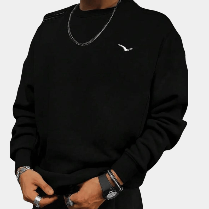 Relaxed Fit Cotton Crew Neck Jumper