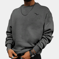 Relaxed Fit Cotton Crew Neck Jumper
