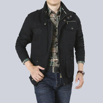 Relaxed Fit Multi-Pocket Utility Jacket