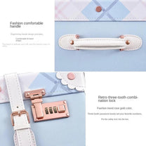 Retro 2-Piece Luggage Set With Combination Lock And Silent Wheels