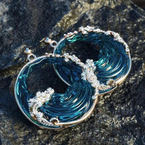 Retro Circular Seaside Earrings