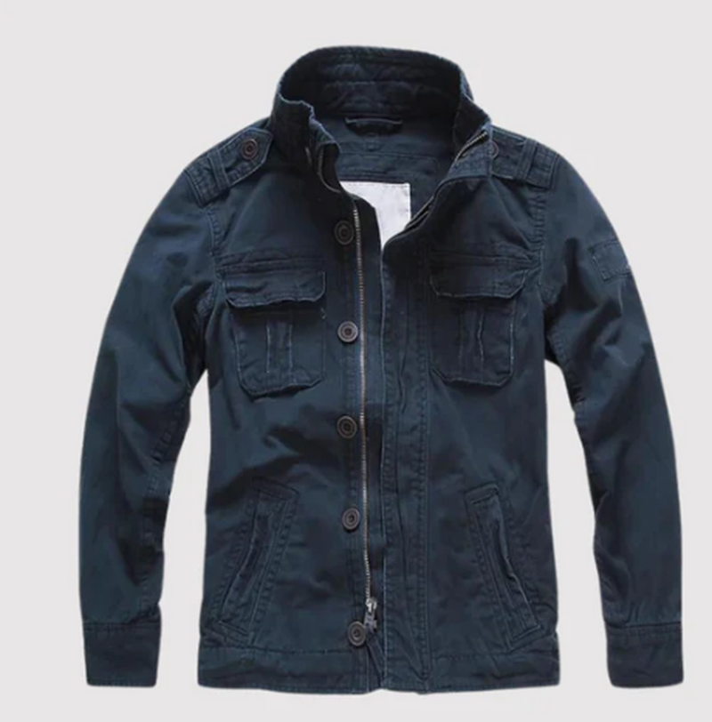 Retro Denim Jacket With Multiple Pockets